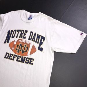 Vintage notre dame football tee